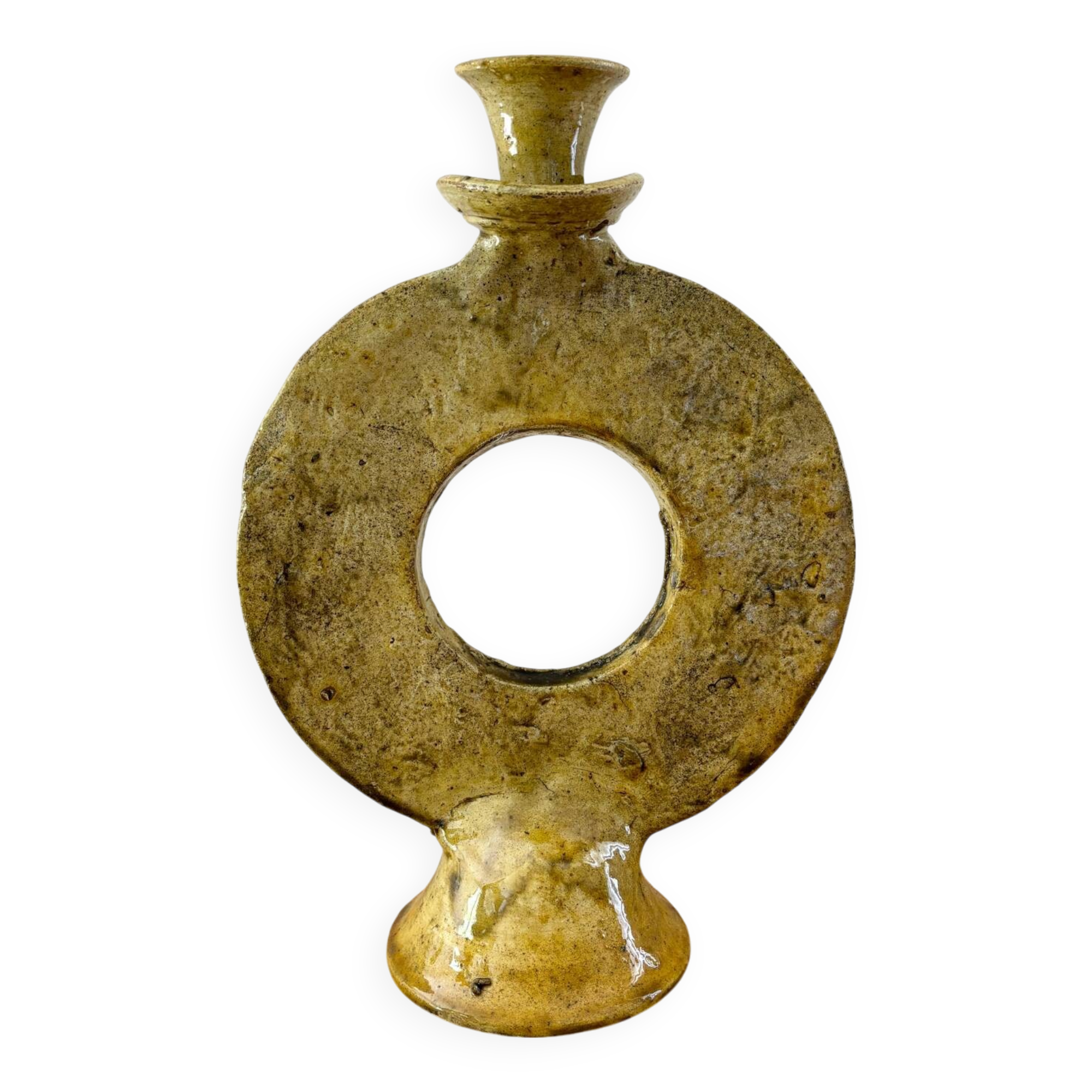 Moroccan terracotta candle holder