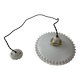Antique 25.5 cm vintage opal lace pendant light