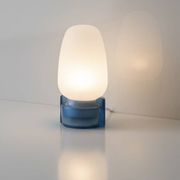 Vintage blue Tovi wall light Mid Century Modern/Space Age opaline scandi