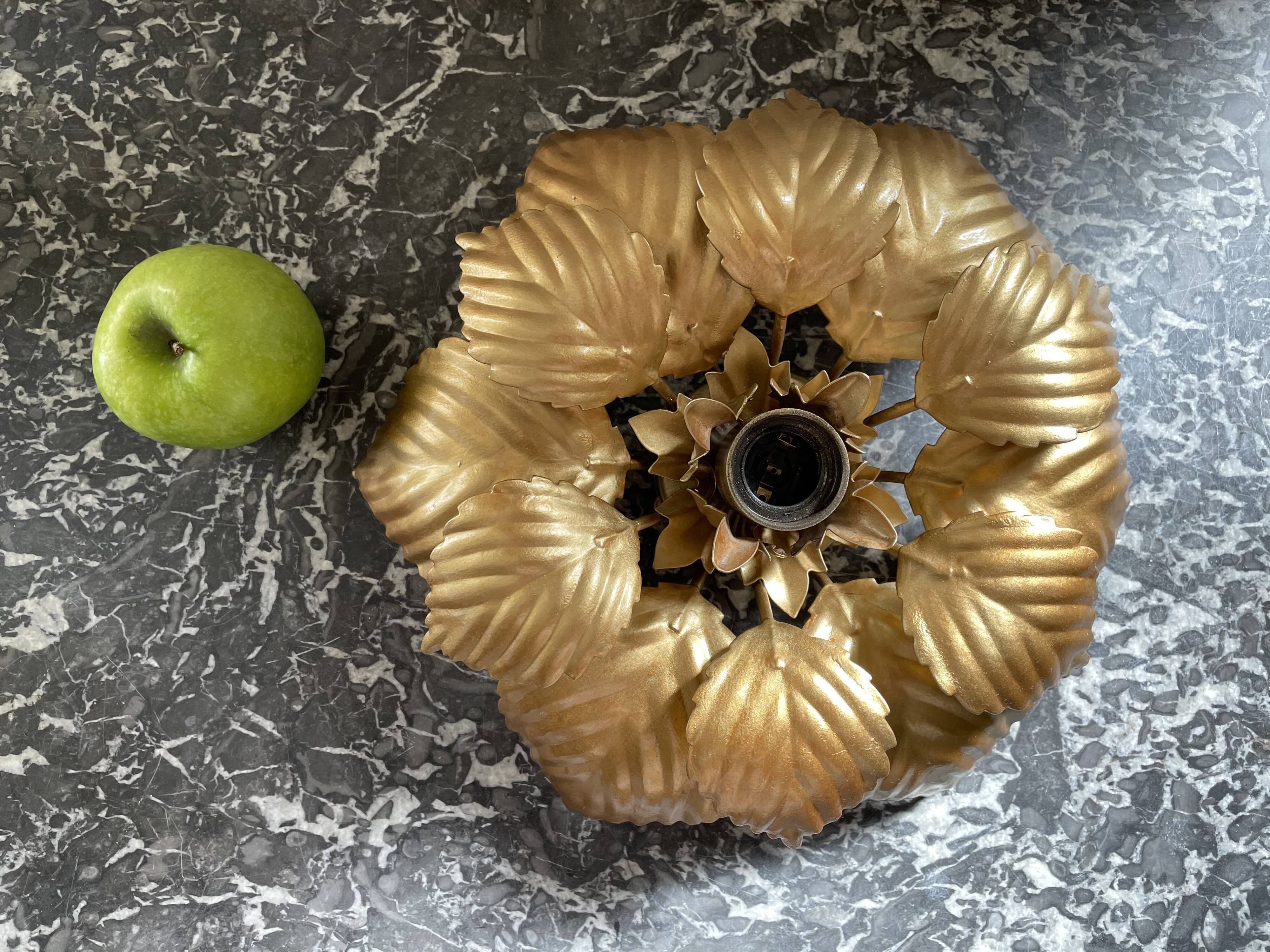 Wall light golden flower