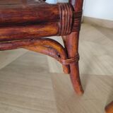 Bamboo and bentwood armchair from the 60s