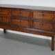 Antique French Oak Apothecary / Filing Cabinet Folding Doors, Early 20th Ce