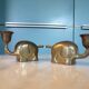 2 vintage Haku elephant candle holders