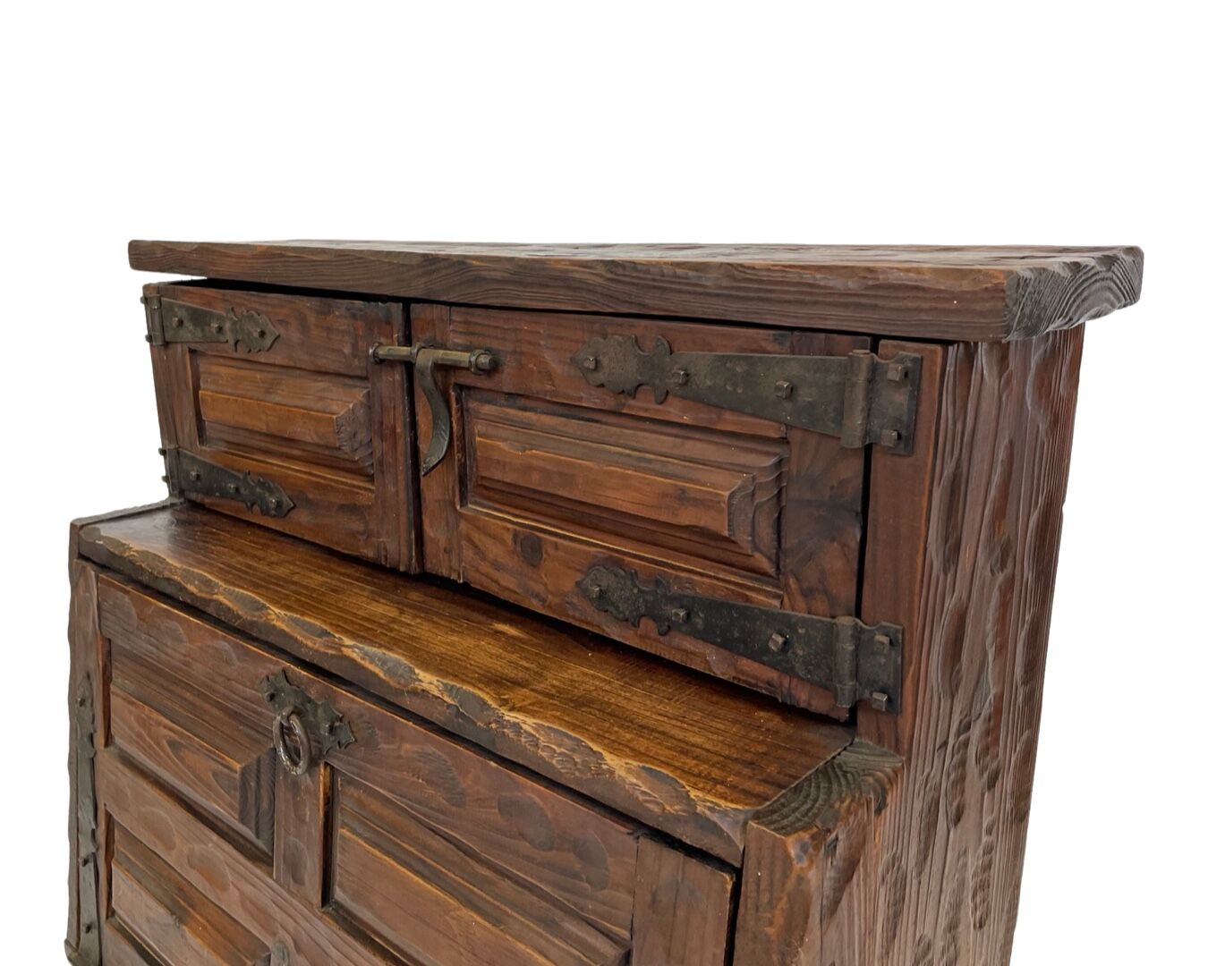 Vintage brutalist spanish wall cabinet cupboard design