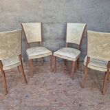 Lot de quatre chaises vintage
