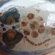 Ceramic signed duck in glazed stoneware, vintage 1960.