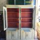 Bibliotheque grillagee 8 portes 2 tirettes