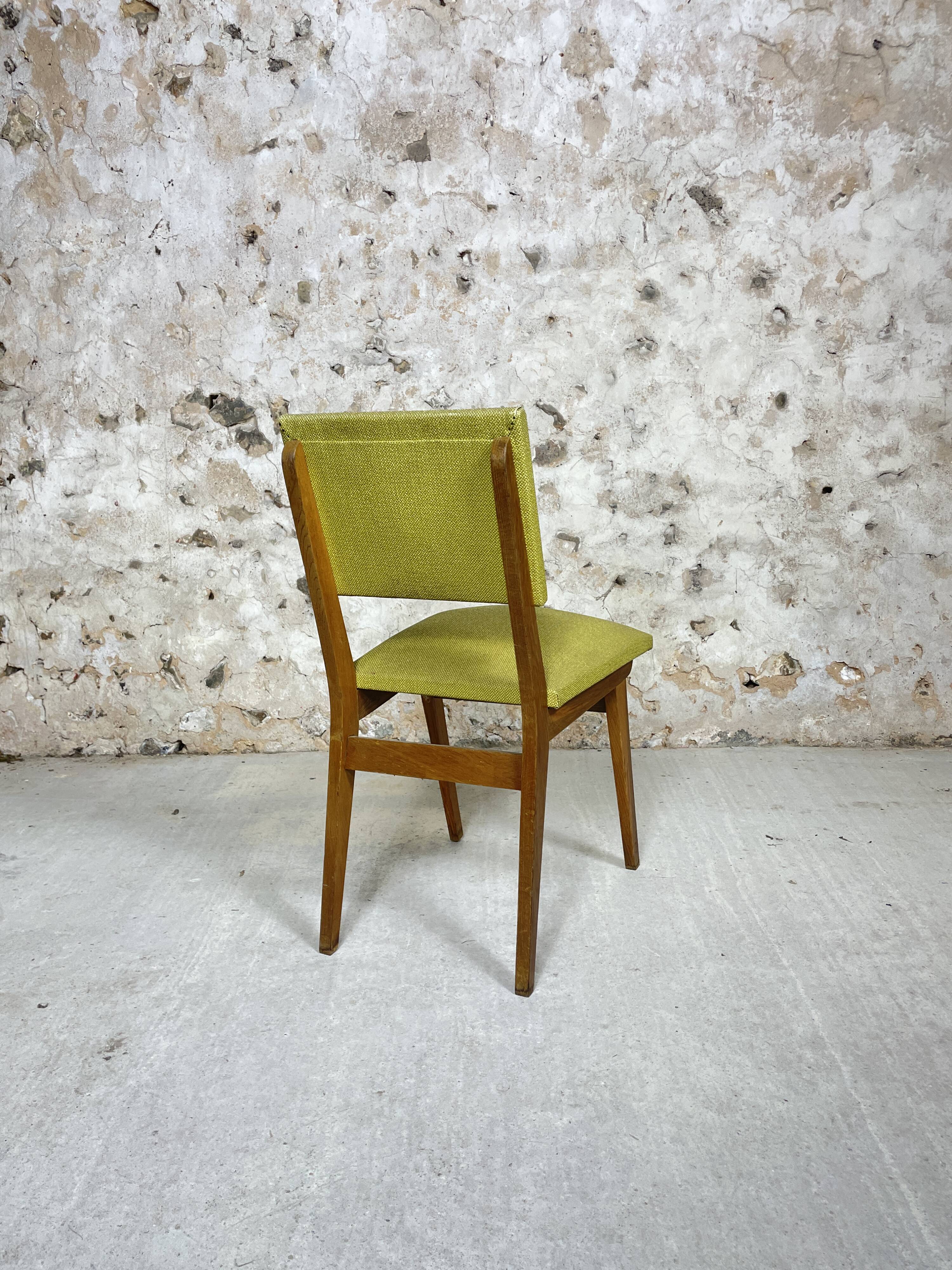 Green skai chairs 50s
