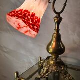 bronze and brass art nouveau lamp