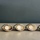 Set of 6 silver-plated swan candle holders