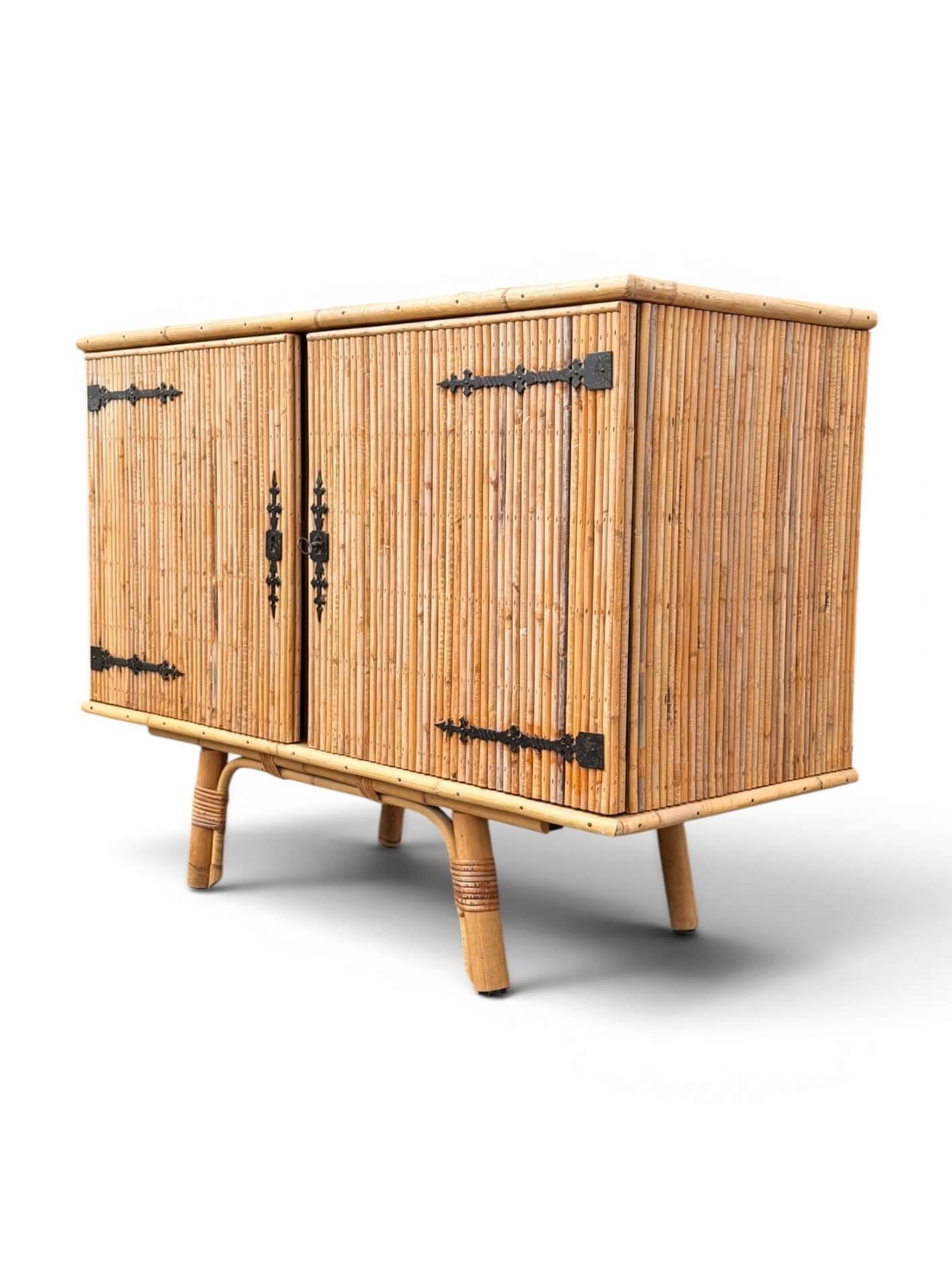 Bamboo and rattan buffet Audoux Minet