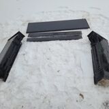 Belgian black marble fireplace without veining