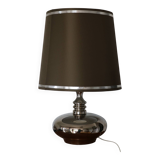 Silver ceramic lamp with shade 690mm
