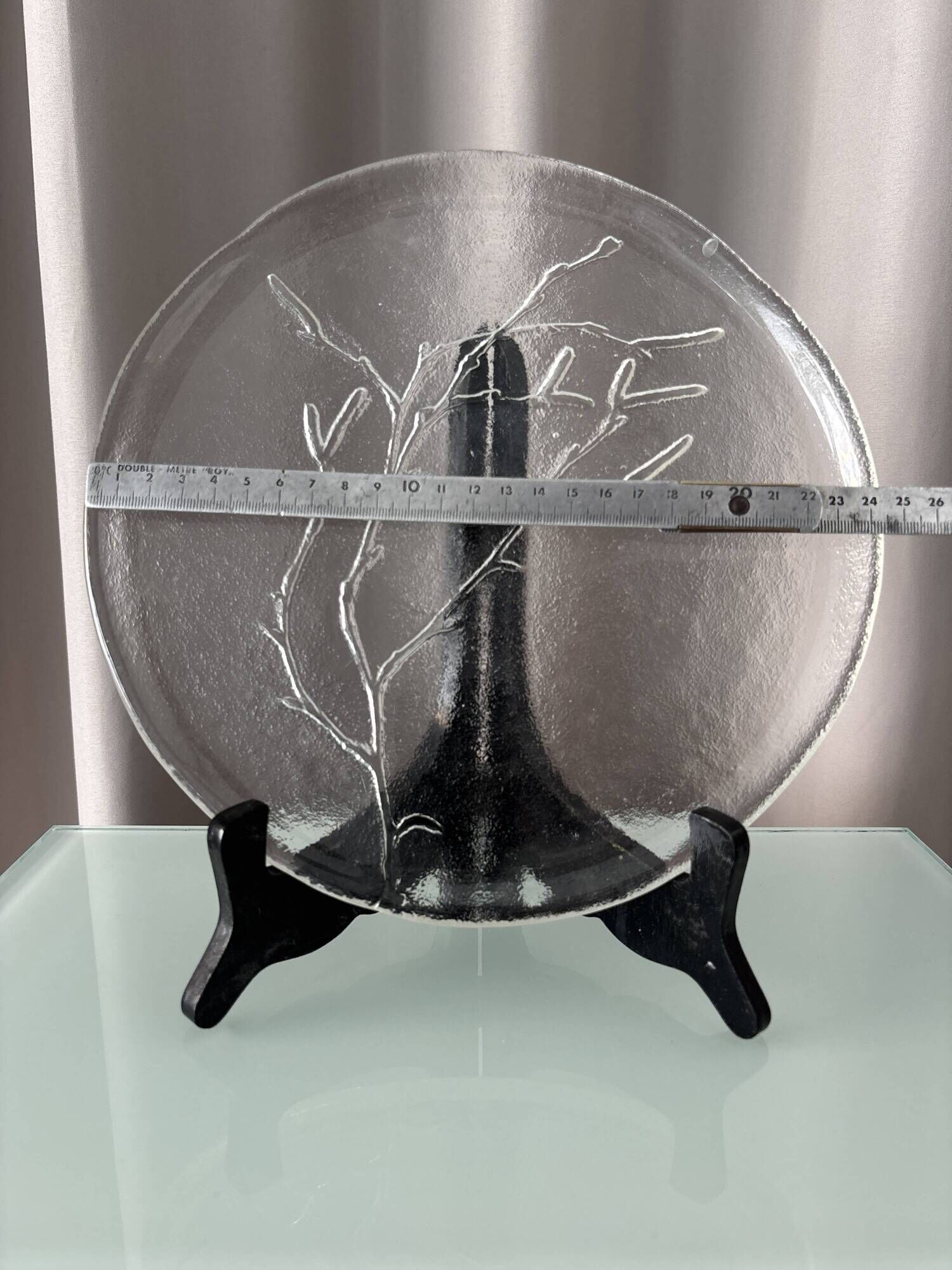 Vintage Humppila ‘Koivunoksa’ Glass Plate by Kaija Aarikka – Finland