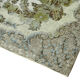 Tapis bleu anatolien antique noué à la main des années 1970 206 cm x 318 cm