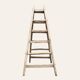 Old wooden painter's ladder