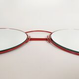 Vintage wall mirror in the shape of glasses 1980