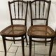Pair of Canned Thonet chairs