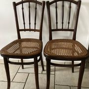 Pair of Canned Thonet chairs