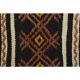 1970s Turkish Oushak Handmade Wool Cotton Black Runner Rug 63x246