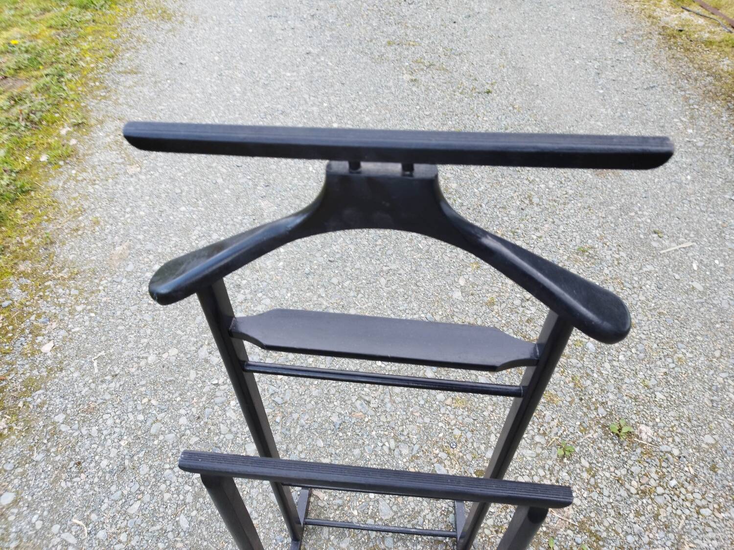 Valet black coat holder