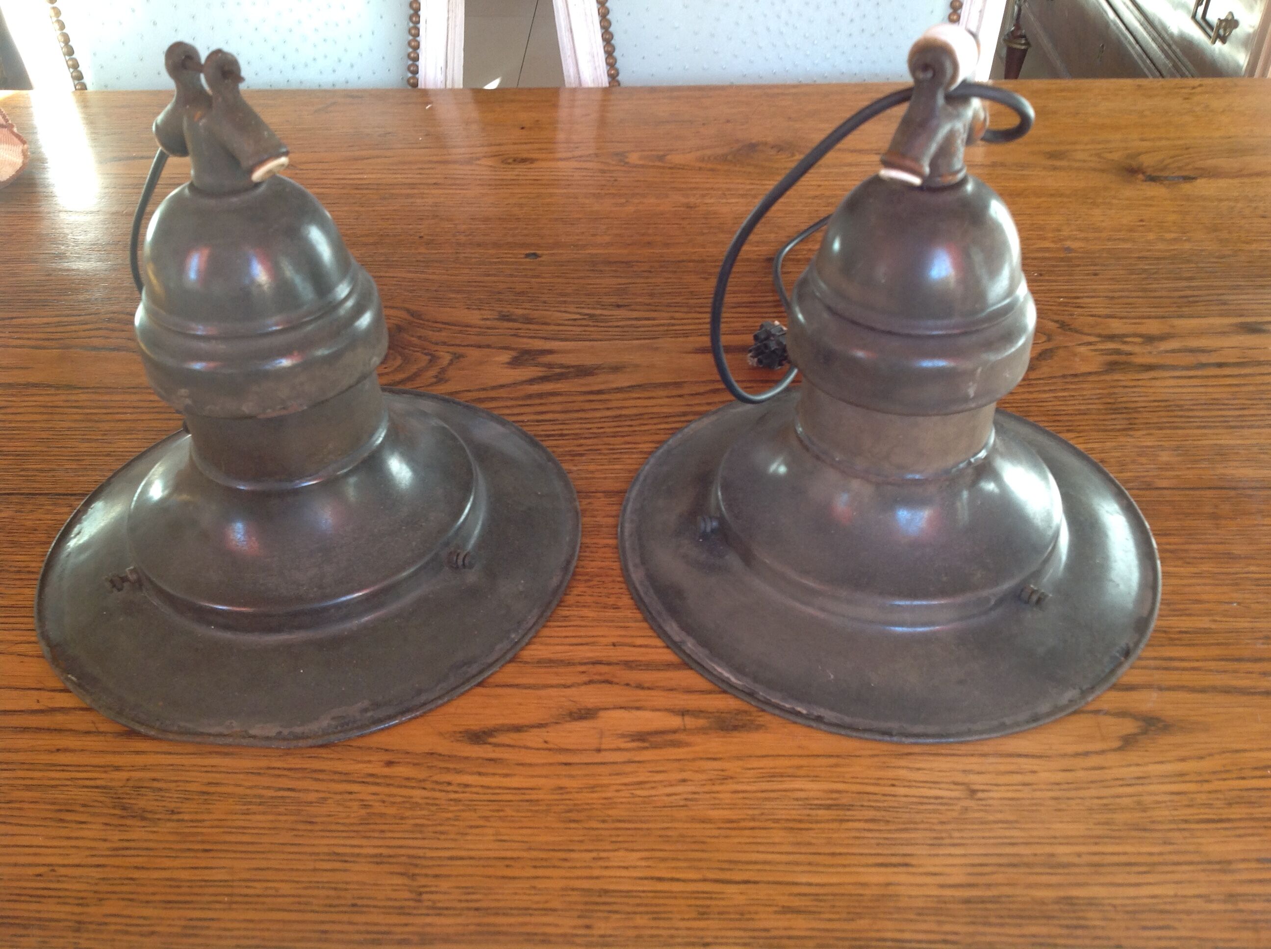 Set of 2 sheet metal industrial suspensions