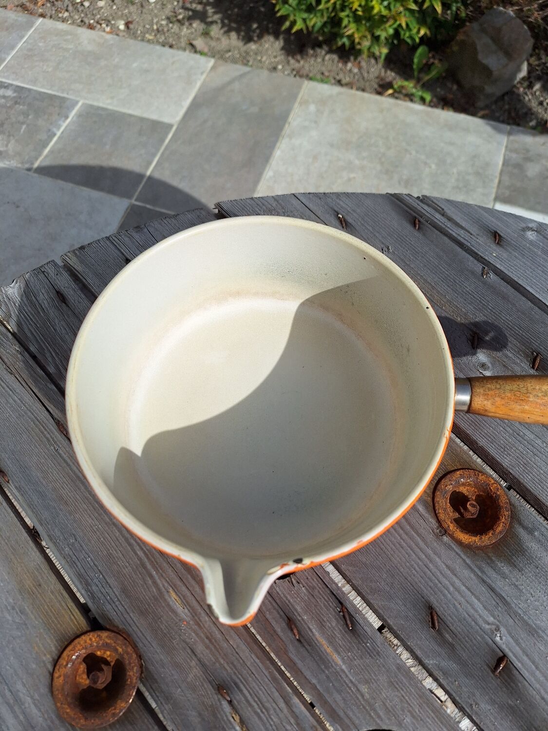 Vintage Le Creuset saucepans from the 70s