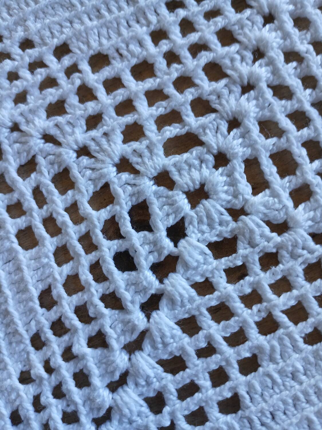 Handmade crochet antique bedspread