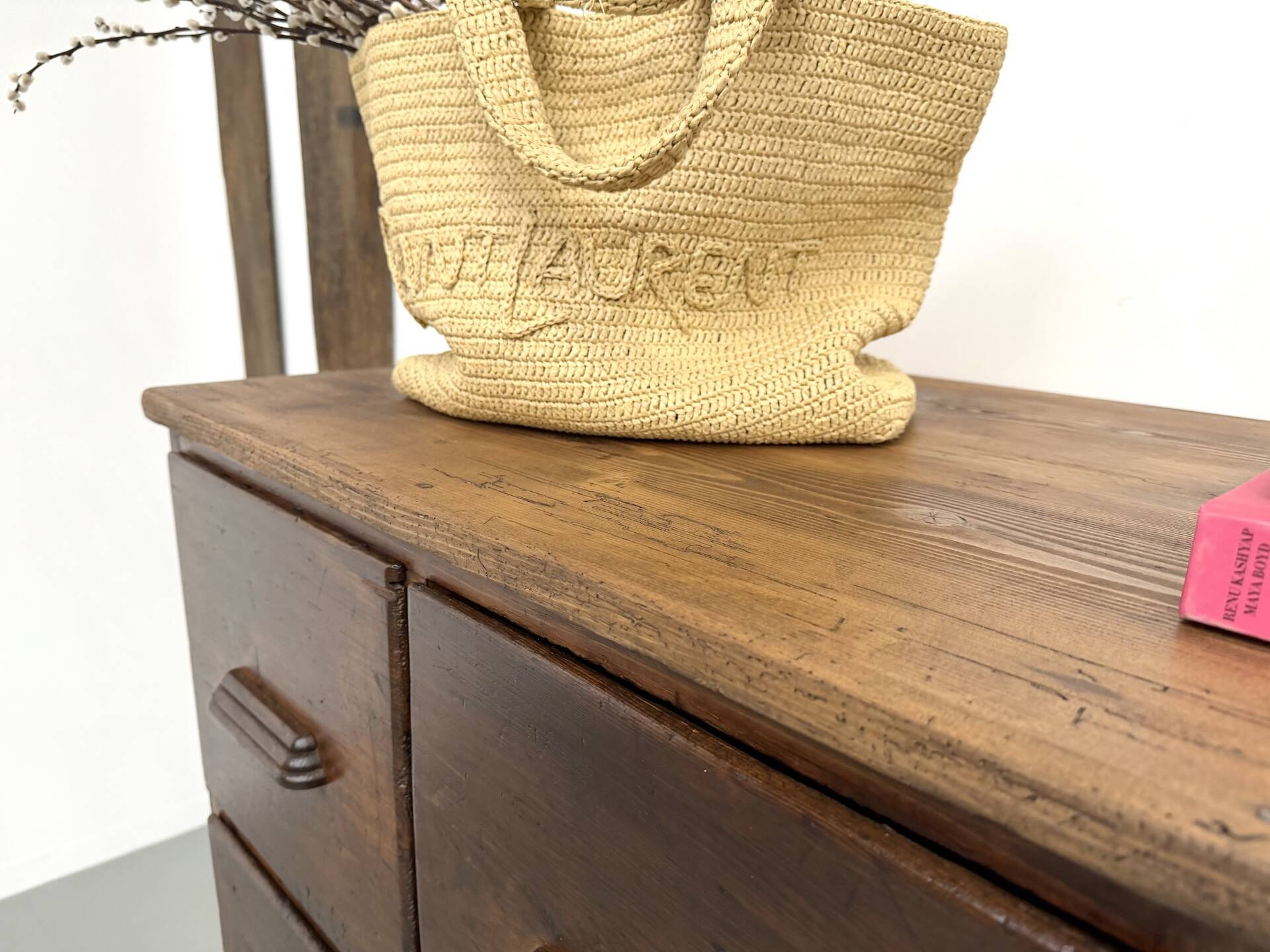 Meuble de métier ancien à 12 tiroirs, circa 1900