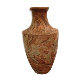 Vase signé Pichon en terre melée