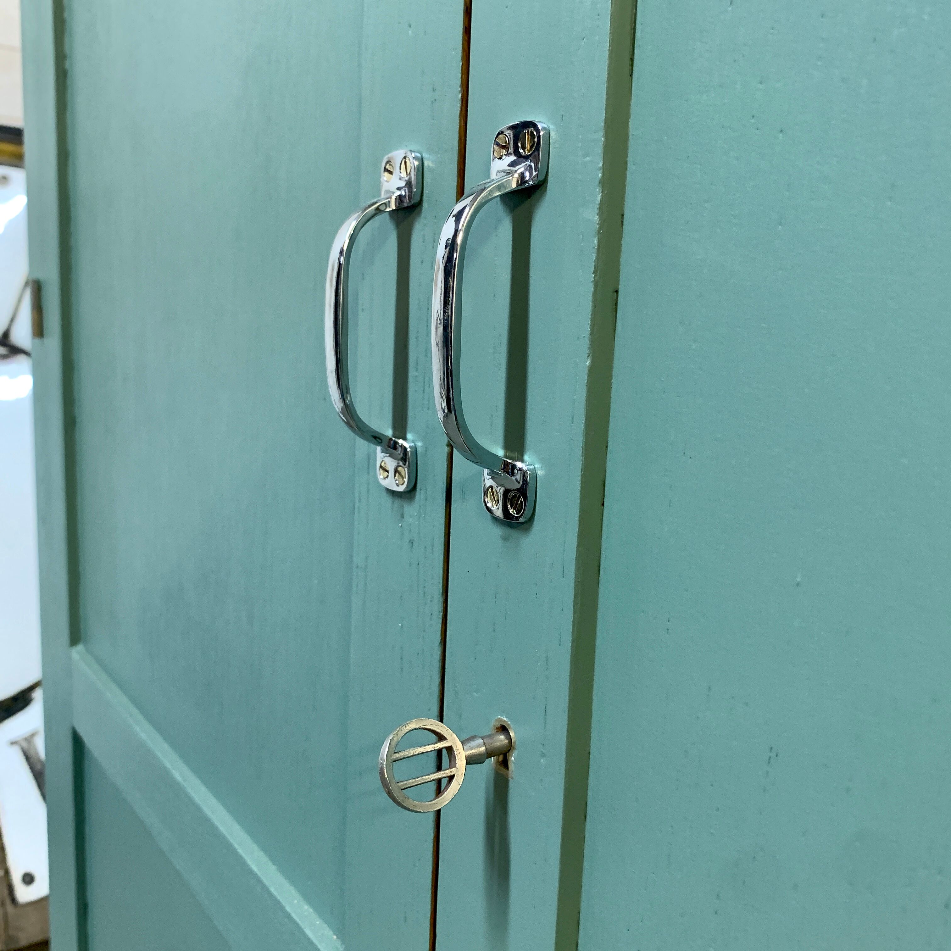 Parisian boarding school cabinet in oak  1950