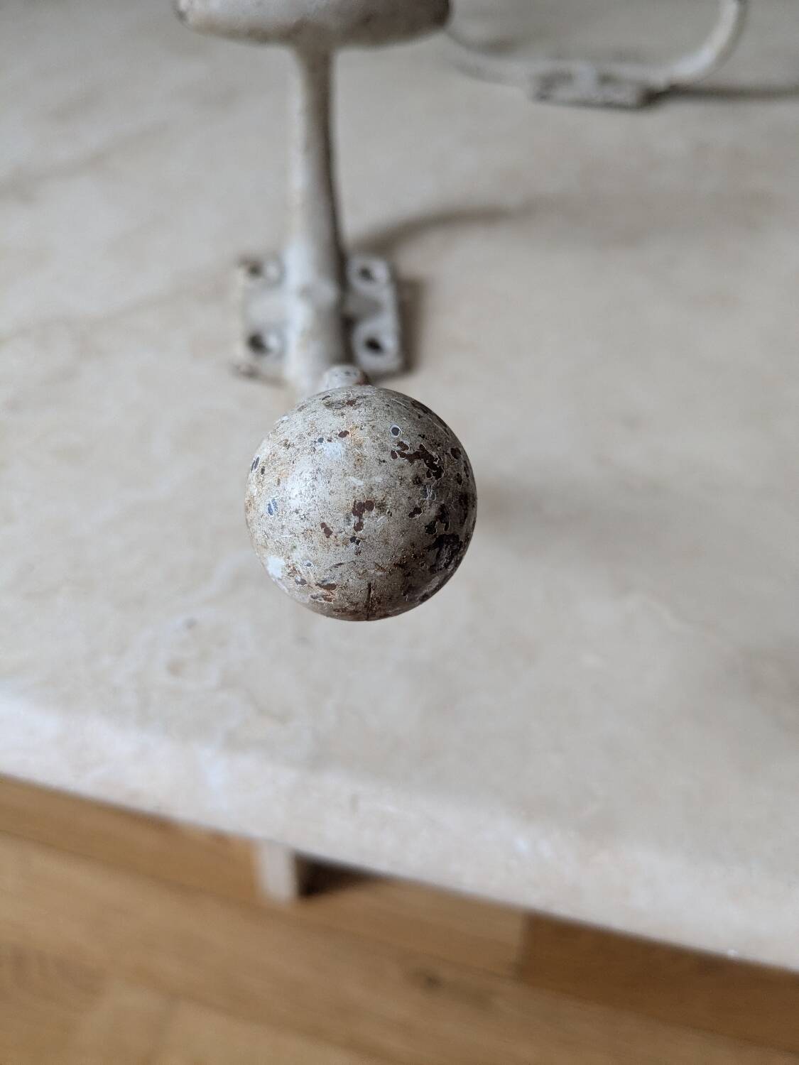 Two vintage coat hooks