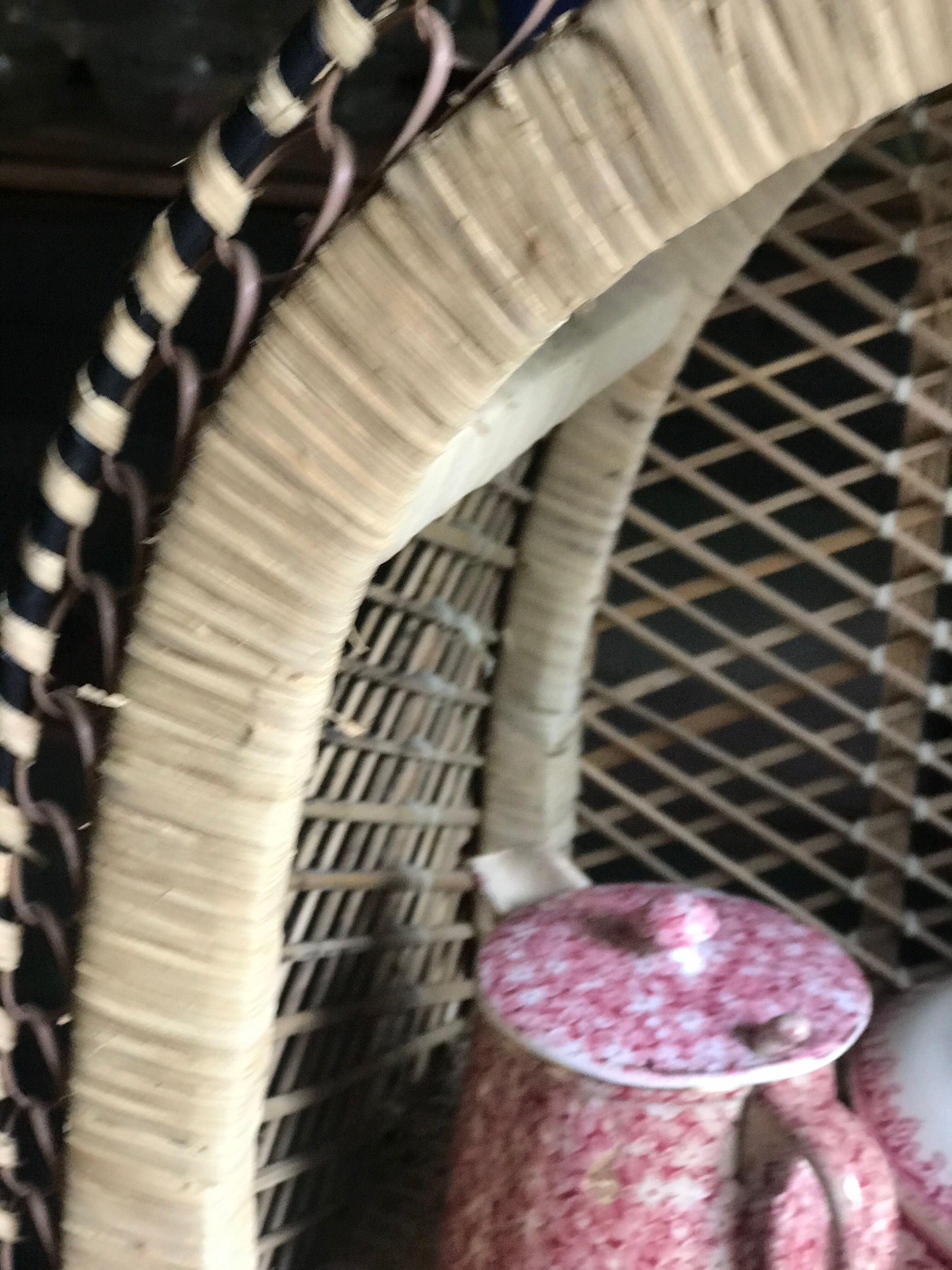 Vintage rattan cabinet