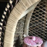 Vintage rattan cabinet