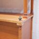 Vintage wooden bookshelf library