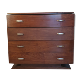 Walnut chest of drawers