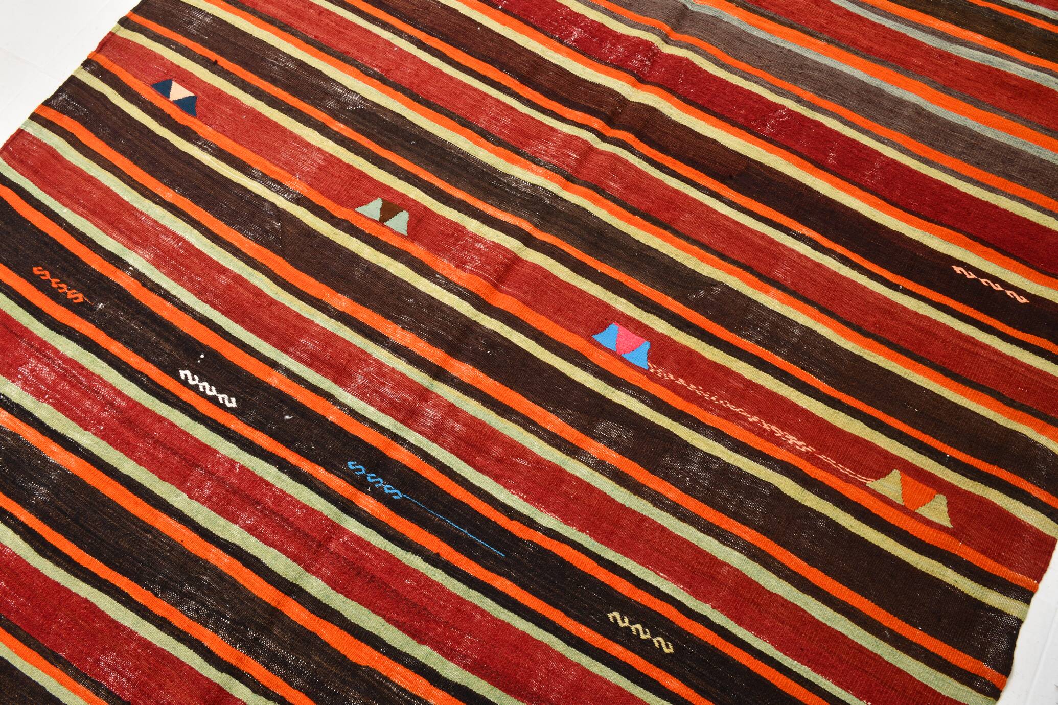 Turkish Kilim Rug, 191x274 Cm