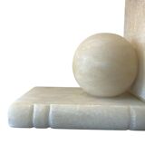 Pair of bookends, Alabaster, 1930s period