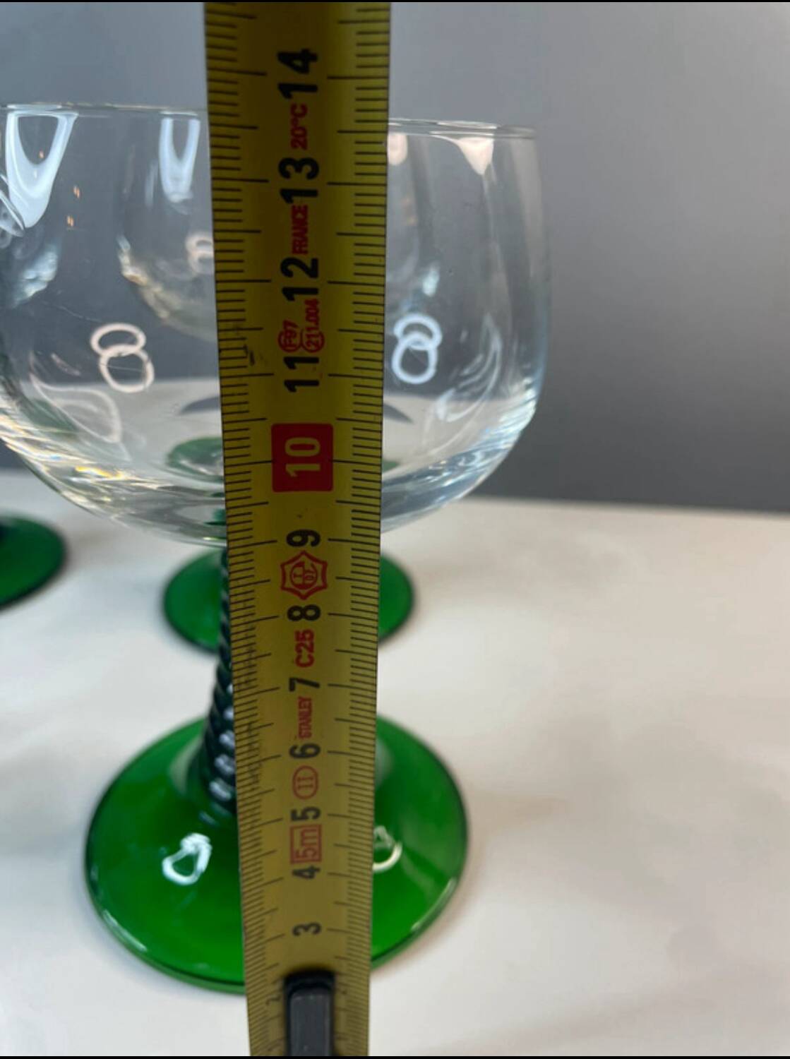 4 verres Roemer vintage
