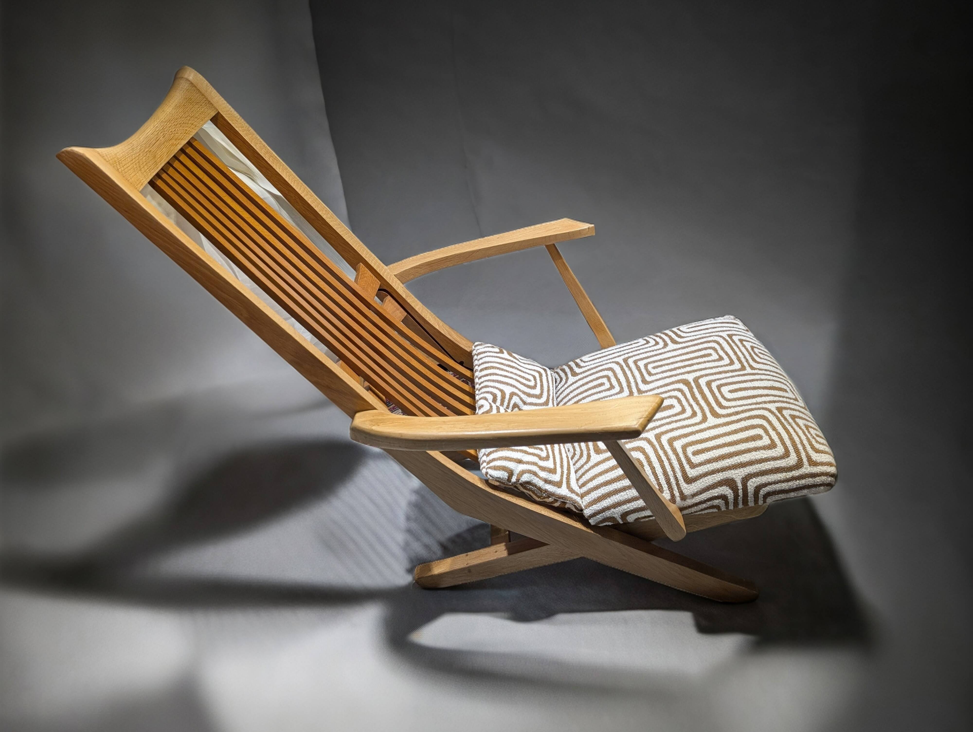 1960s boat reclining armchair