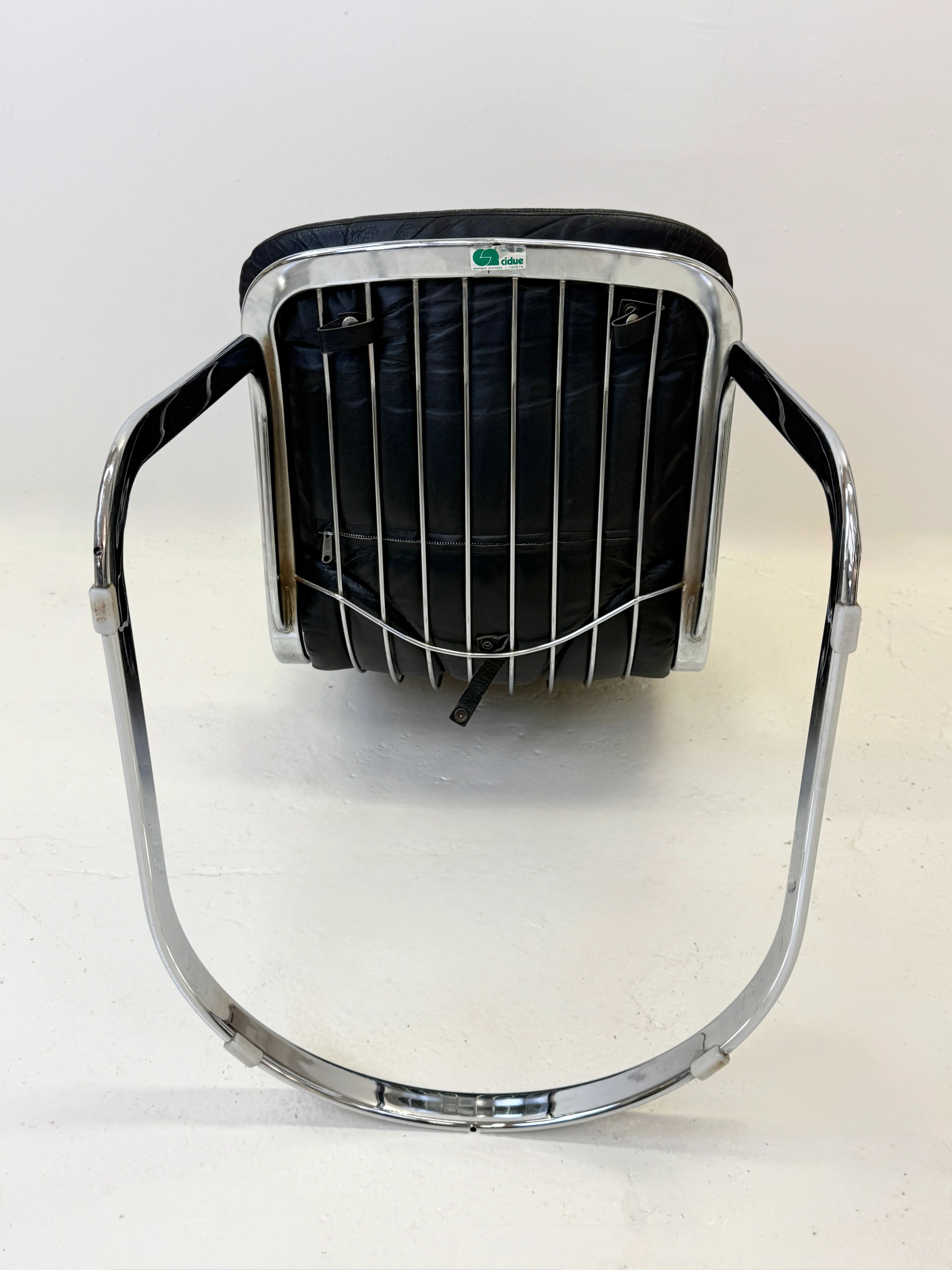 Set of 4 chairs by Willy Rizzo, 1970s