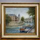 Huile sur panneau – Paris Quai des Grands-Augustins – signée H. Charby