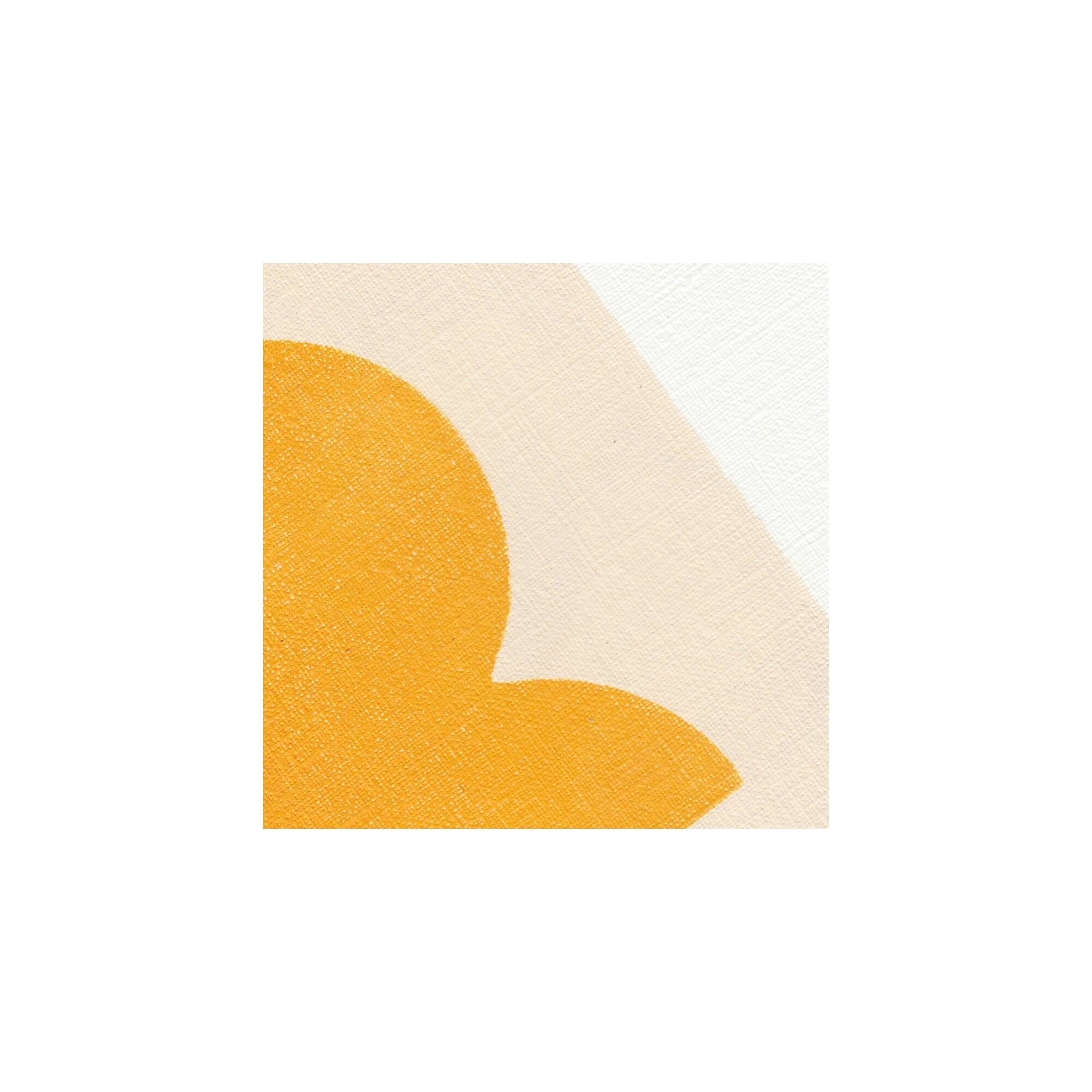 Abstract painting on paper "romy" yellow signed Eawy