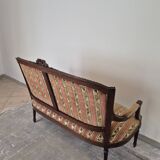 Louis XVI style two-seater sofa bench from the 1900s
