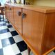 Teak and leather sideboard by Malora, 1955