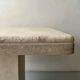 Square coffee table in polished travertine, Italy 1970.