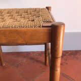 Wooden stool and rope