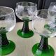 6 white wine glasses from Alsace Arc France