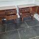 Pair of vintage 70s walnut bedside tables