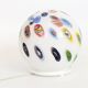 Vintage glass globe table lamp in millefiori style, 1990s.